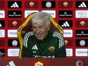 Gian Piero Gasperini in conferenza stampa